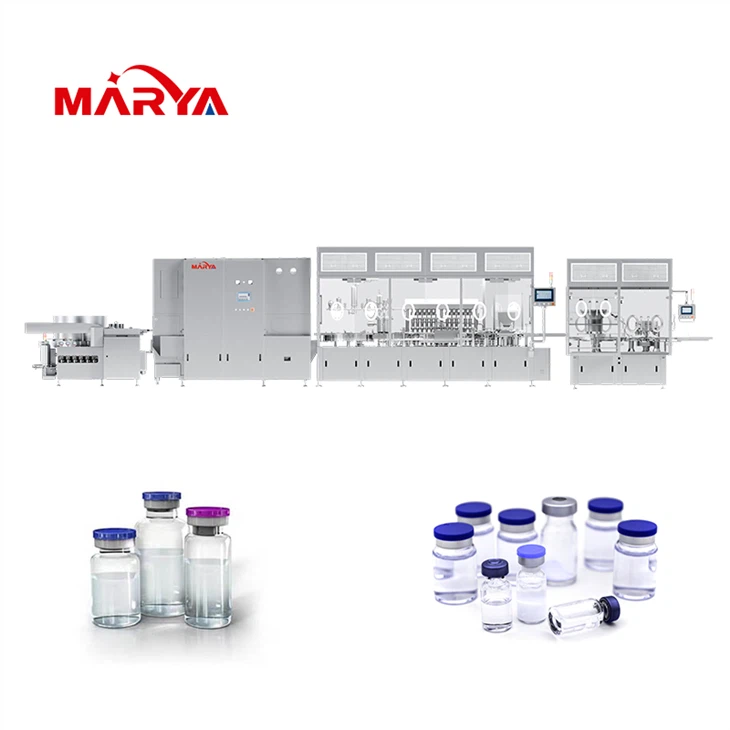 Sterylna linia napełniania cieczy fiolka